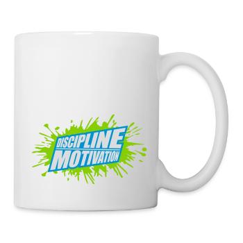 discipline over motivation Zitat - Tasse - Weiß - Rechts
