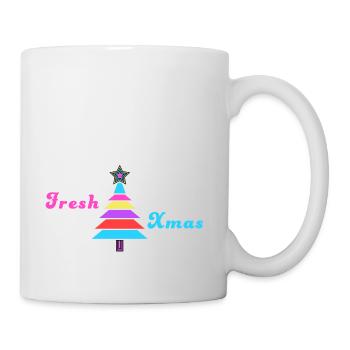 Fresh Noël - Design de Noël des années 80 - Mug blanc - blanc - Droite