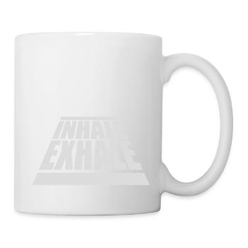 inhale exhale yoga Zitat - Tasse - Weiß - Rechts