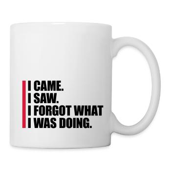 Je suis venu voir oublier - Mug blanc - blanc - Droite