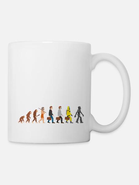 Evolution sieht es nicht gut aus - Tasse - Weiß