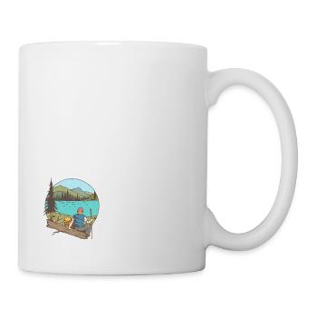 Gravel Bike Hike Rennrad Fahrrad lustiges Geschenk - Tasse - Weiß - Rechts