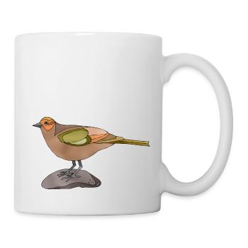 Oiseau - Mug blanc - blanc - Droite