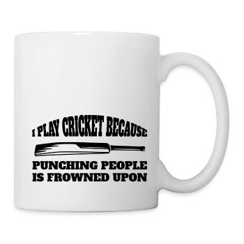 Kricket Team Cricket Spruch Geschenk Kricketfan - Tasse - Weiß - Rechts