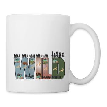 Wilderness, Forest, Trees, Adventure, Hiking - Mug - white - Right