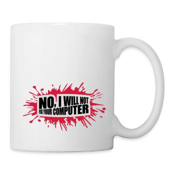 not fix your computer - Mug - white - Right
