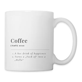 Définition du café - Mug blanc - blanc - Droite
