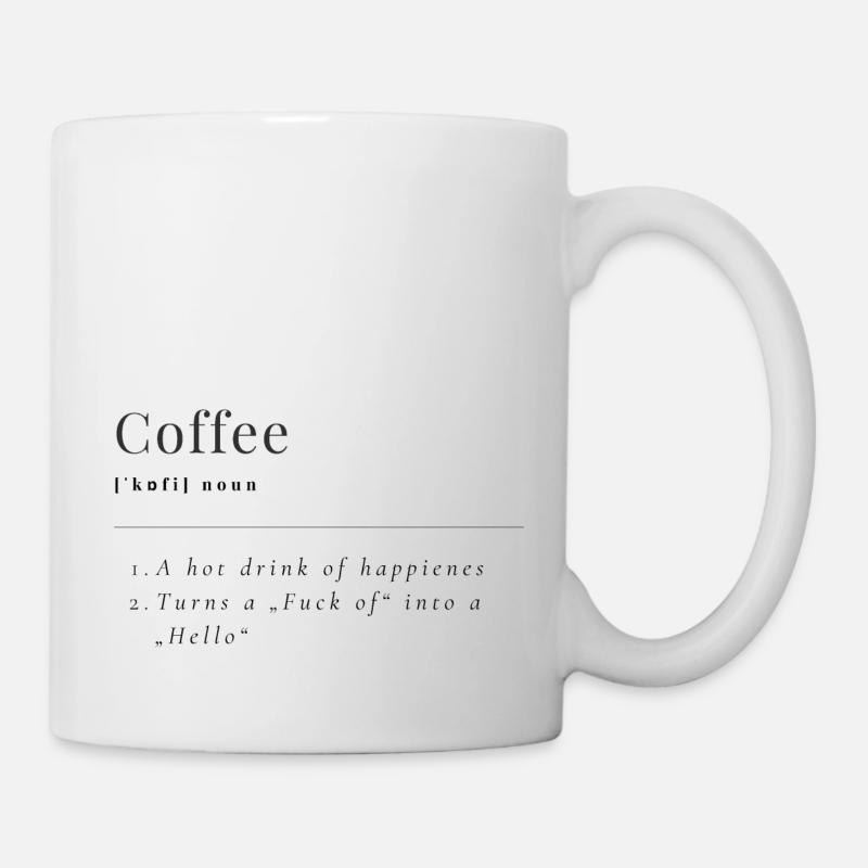 Coffee Definition - Tasse - Weiß