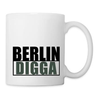 Berlin Digga Freshes Design deiner Lieblingsstadt - Tasse - Weiß - Rechts