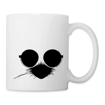 Porcupine Lunettes de soleil Mignons animaux Vector 24 - Mug blanc - blanc - Droite