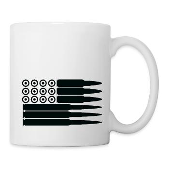 Flagge der Vereinigten Staaten - Tasse - Weiß - Rechts