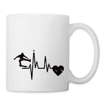 Skateboard Skateboarding Skaten Longboard Skater - Mug blanc - blanc - Droite