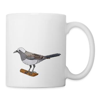 Oiseau - Mug blanc - blanc - Droite