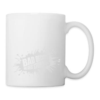bad decisions great stories - Mug - white - Right