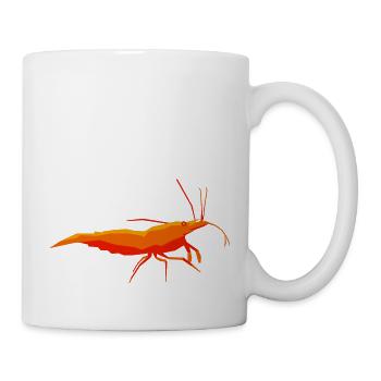 PRWNS4YOU Shrimp - Crevette 3 couleurs - Mug blanc - blanc - Droite