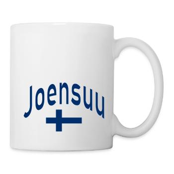 Joensuu finland flag - Mug - white - Right
