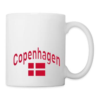 Copenhagen dänemark flagge - Tasse - Weiß - Rechts