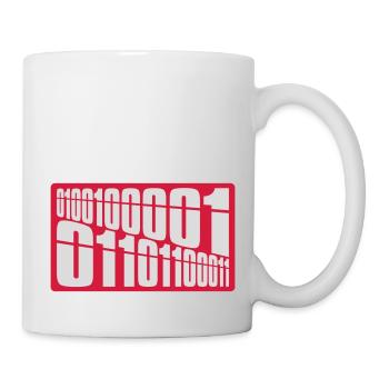 Binär Code Programm Sprache - Tasse - Weiß - Rechts