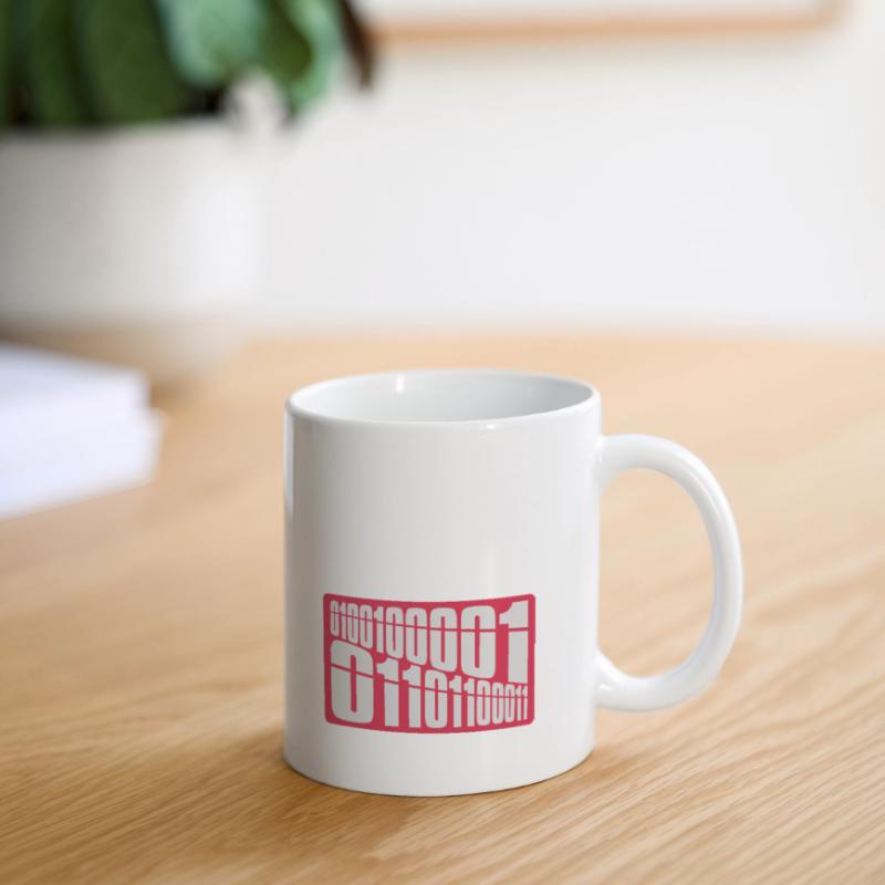 Langage de programme de code binaire Mug blanc