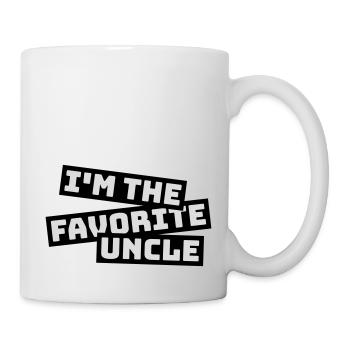 im the favorite uncle - Tasse - Weiß - Rechts