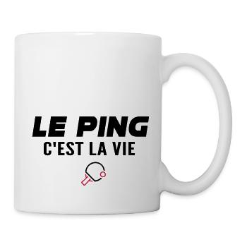 le ping c est la vie / humour ping-pong - Mug blanc - blanc - Droite