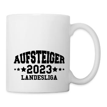 Aufsteiger 2023 Landesliga Aufstieg Fußball - Tasse - Weiß - Rechts