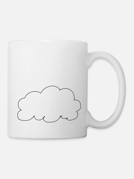 Météo Nuages Nuages Pluie Vecteur Ciel 18 - Mug blanc - blanc
