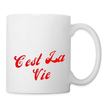 C'est la vie - Mug blanc - blanc - Droite