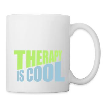 therapy is cool Quote - Mug - white - Right