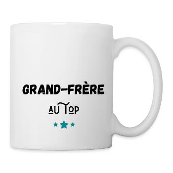 grand-frère au top idée cadeau - Mug blanc - blanc - Droite
