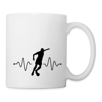 Fußball Football - Mug blanc - blanc - Droite