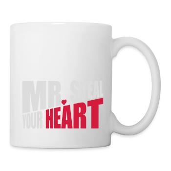 Monsieur vole votre cœur - Mug blanc - blanc - Droite