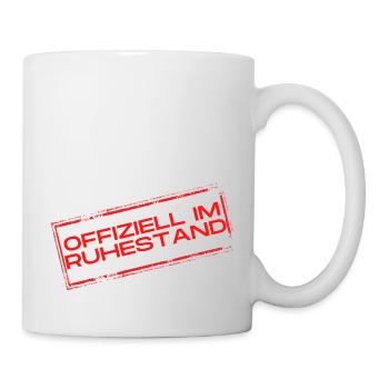 Offiziell im Ruhestand - Tasse - Weiß - Rechts