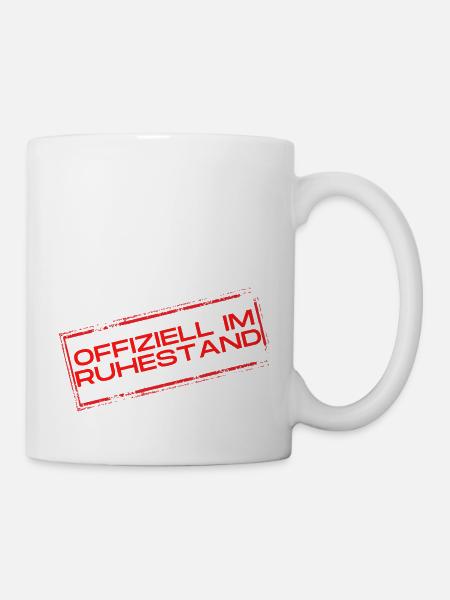 Offiziell im Ruhestand - Tasse - Weiß