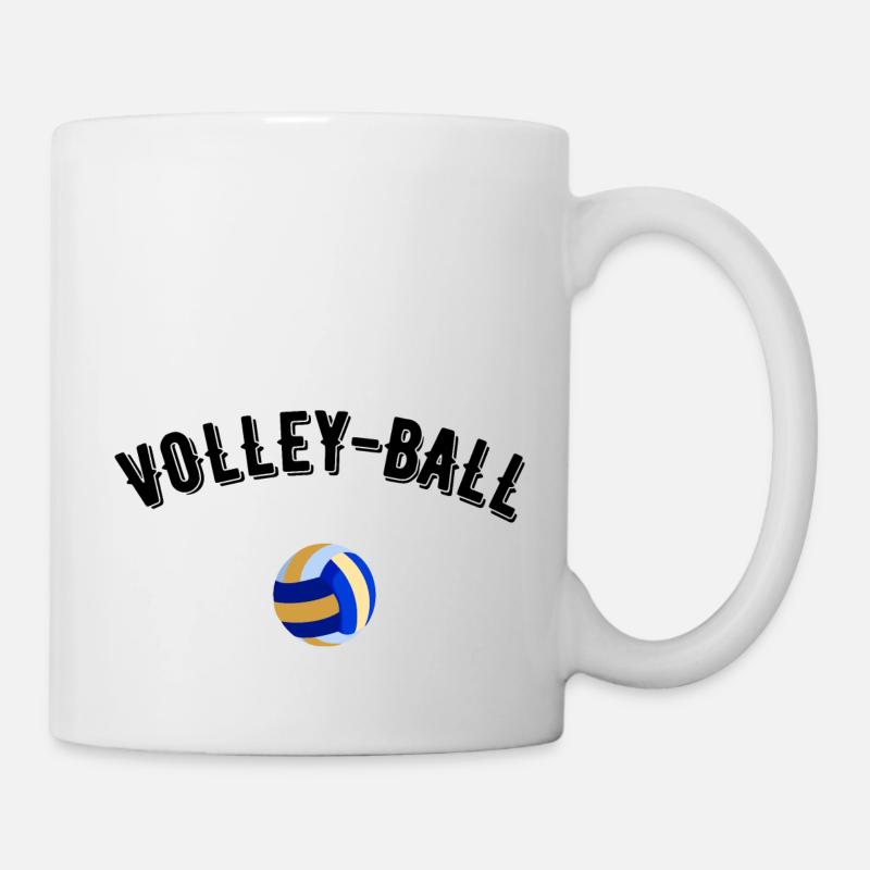 volley ball - Mug blanc - blanc