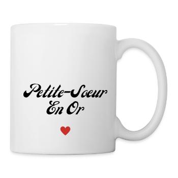 petite-sœur en or - Mug blanc - blanc - Droite