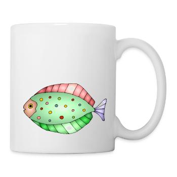 Fisch - Tasse - Weiß - Rechts