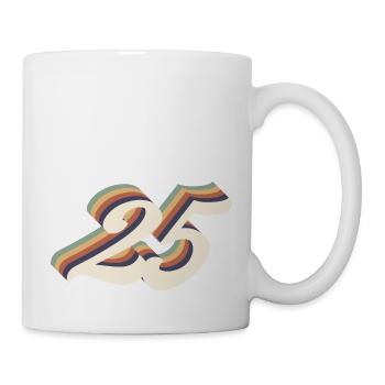 25th anniversary vintage - Mug - white - Right