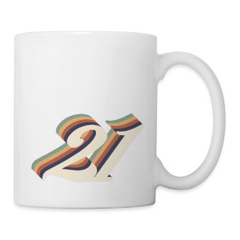 21st anniversary vintage - Mug - white - Right