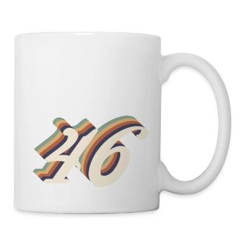 46ème anniversaire vintage - Mug blanc - blanc - Droite