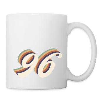 Jahrgang zum 96-jährigen Jubiläum - Tasse - Weiß - Rechts