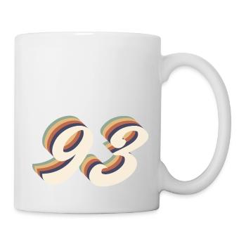 93rd anniversary vintage - Mug - white - Right