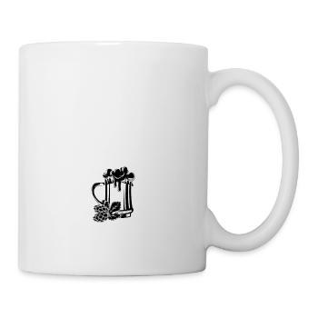Beer Wine Whiskey Schnapps Alcohol - Mug - white - Right