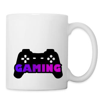Gaming-Joystick lila rosa - Tasse - Weiß - Rechts