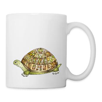 Tortue - Mug blanc - blanc - Droite