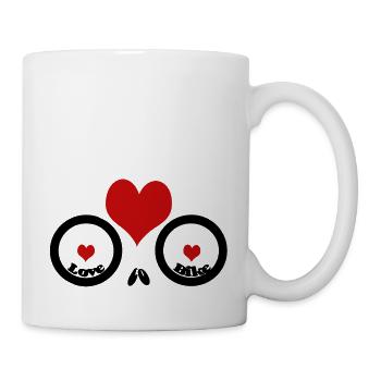 J’adore faire du vélo - Mug blanc - blanc - Droite