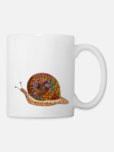 Schnecke - Tasse - Weiß