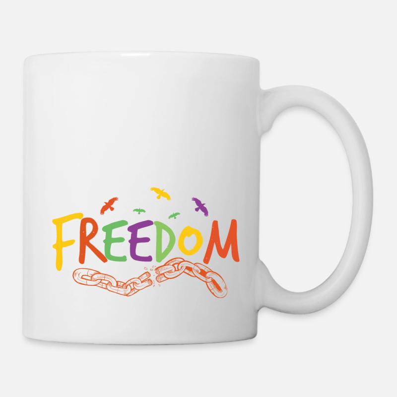 LIBERTÉ - Mug blanc - blanc