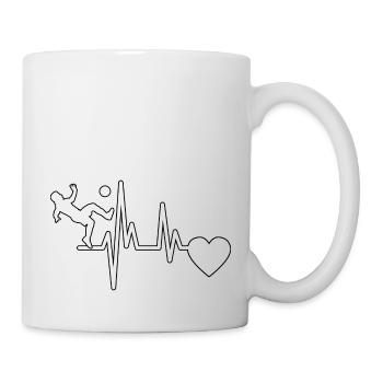 Fußballmannschaft Fußballspieler Fußballdesign - Tasse - Weiß - Rechts