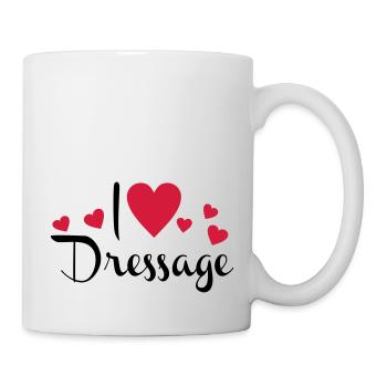Dressur - Tasse - Weiß - Rechts